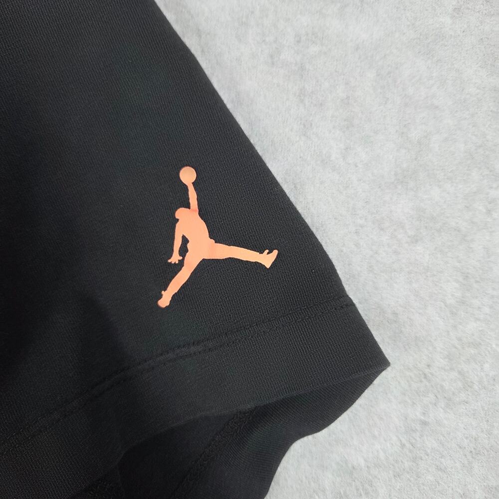 Air Jordan Size Small Jumpman T-Shirt Black Short Sleeve Crewneck Sleeve Logo - Picture 7 of 12